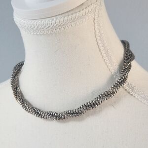 Silver Toned Multi Strand Necklace